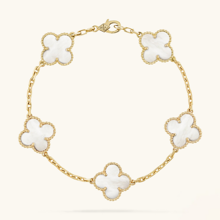 CLOVER | Armband Weiß