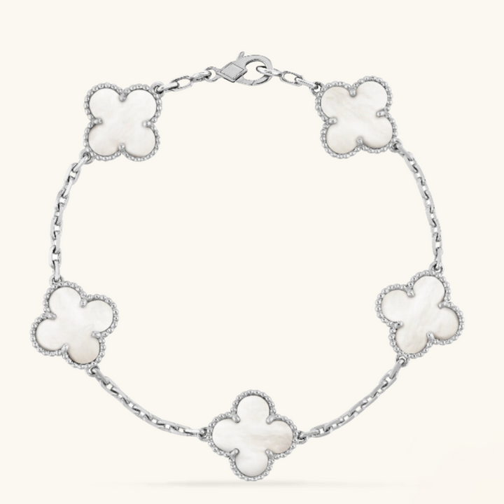 CLOVER | Armband Weiß