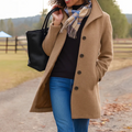 Cappotto da donna a tinta unita