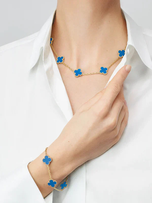 CLOVER | Armband Blau
