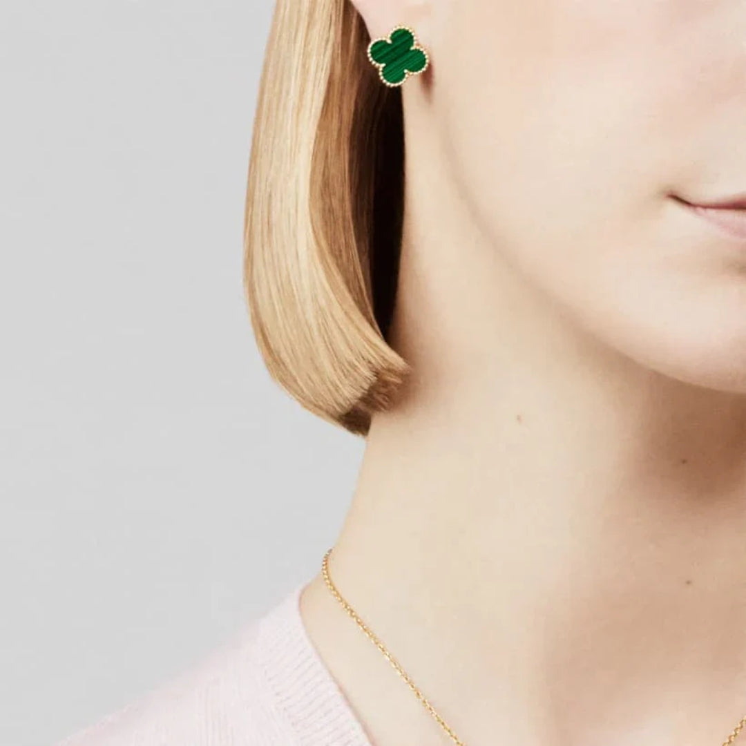 CLOVER | Ohrringe Grün