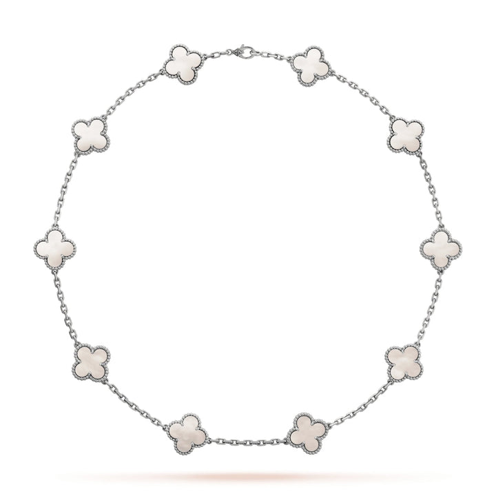 CLOVER | Halskette 10-Motiv Silber