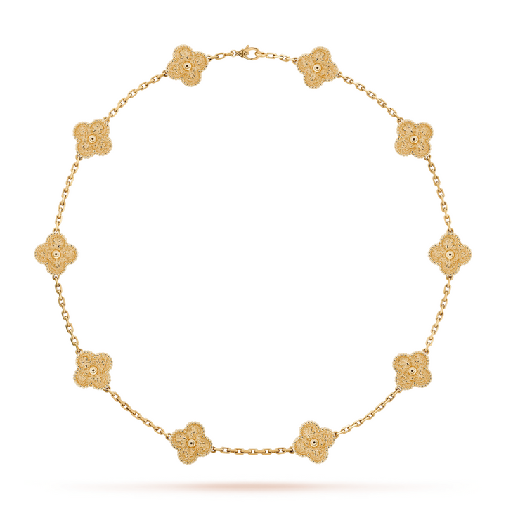 CLOVER | Halskette 10-Motiv Gold