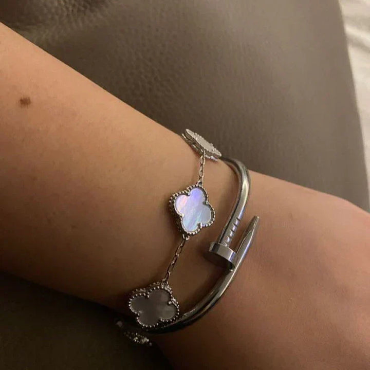 CLOVER | Armband Weiß