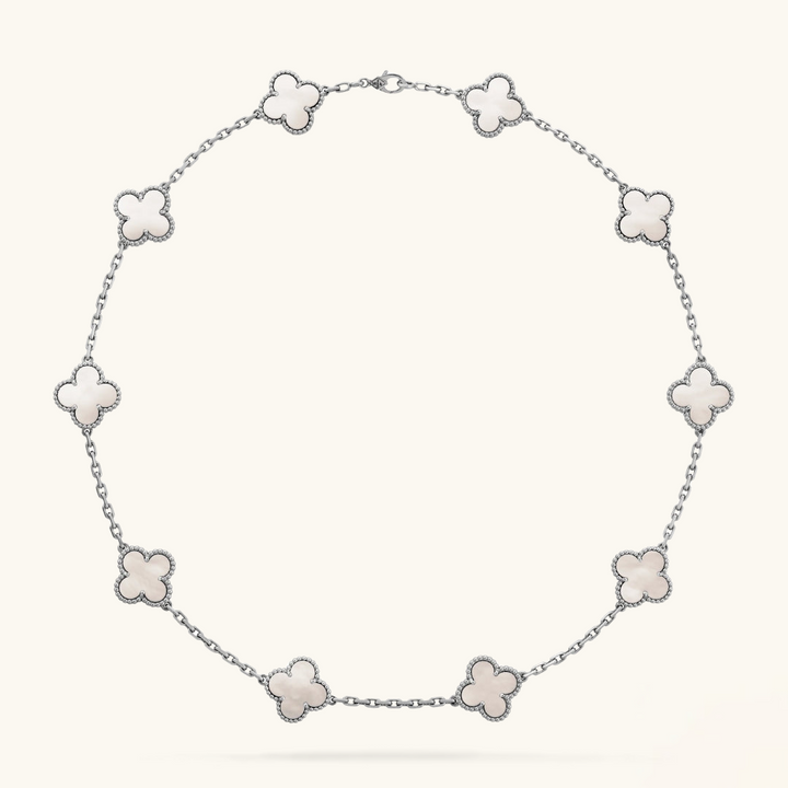 CLOVER | Halskette 10-Motiv Silber