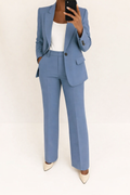 Blazer sciancrato con bottoni