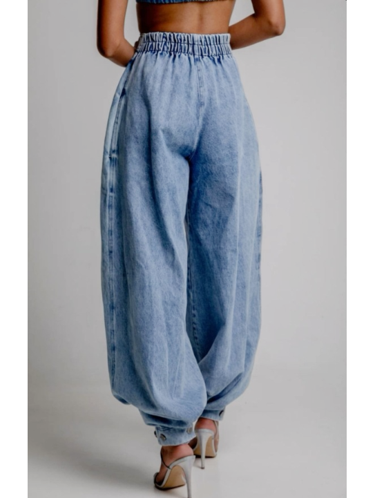 Jeans a vita alta basic