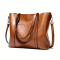 Borsa shopper capiente con cerniera e tasche interne