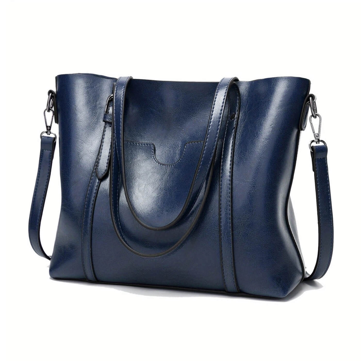 Borsa shopper capiente con cerniera e tasche interne