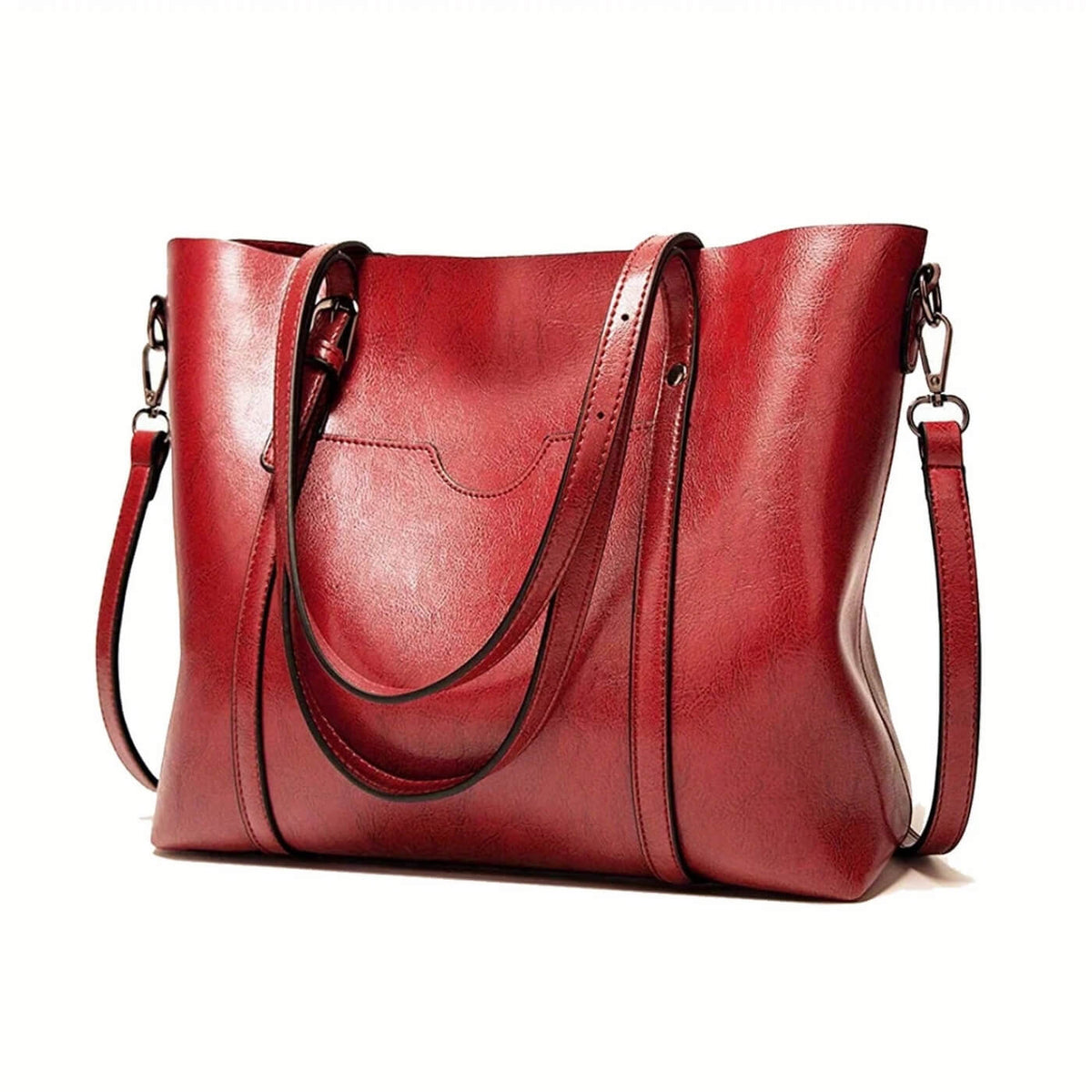 Borsa shopper capiente con cerniera e tasche interne