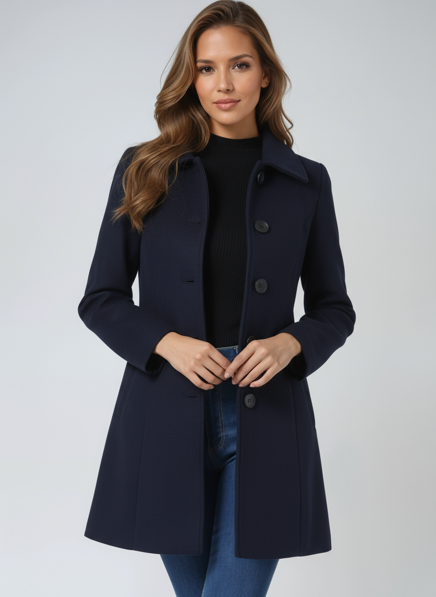 Cappotto con chiusura a bottoni