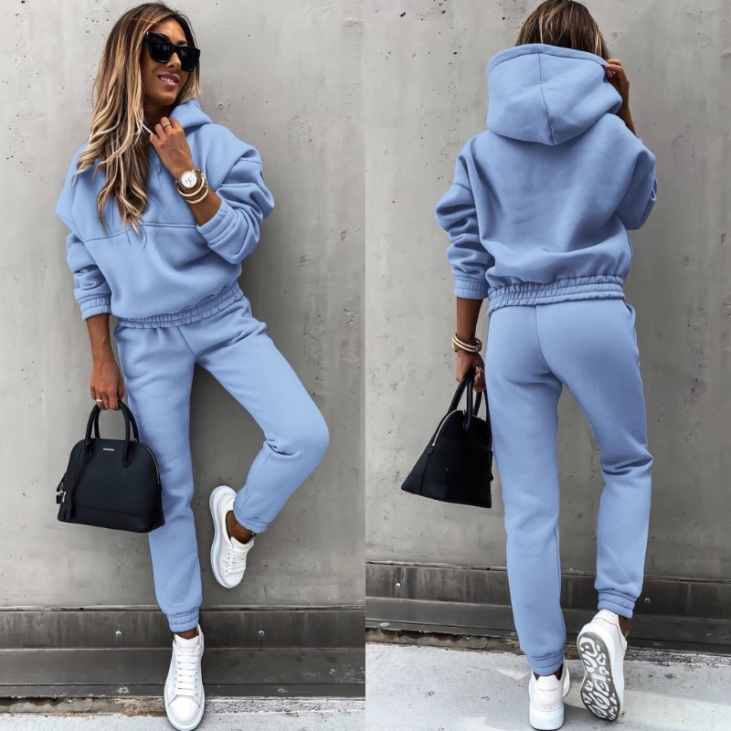 Felpa in pile con cappuccio, tasche e coulisse