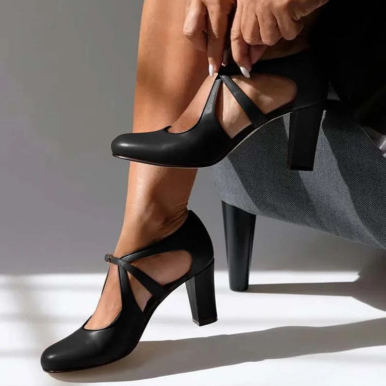 Scarpe Mary Jane con tacco stabile e cinturino