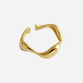 Anello regolabile con motivo a onda