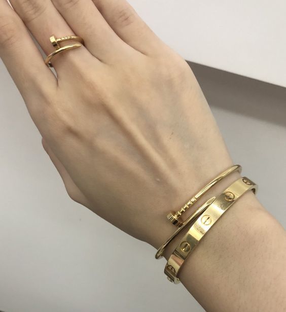 SPIKE | Armband Gold Schmal