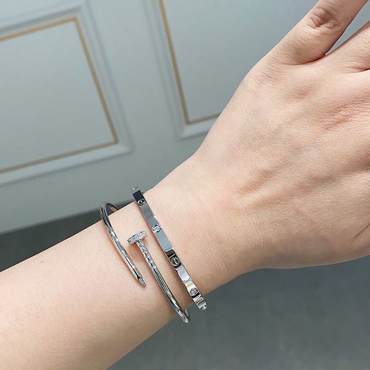 SPIKE | Armband Silber Schmal