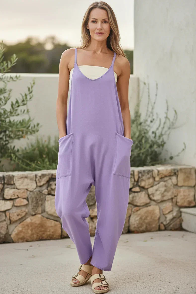 Jumpsuit dal taglio morbido con tasche