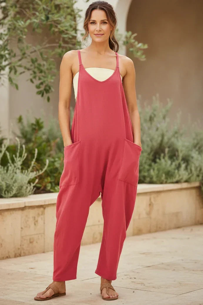 Jumpsuit dal taglio morbido con tasche