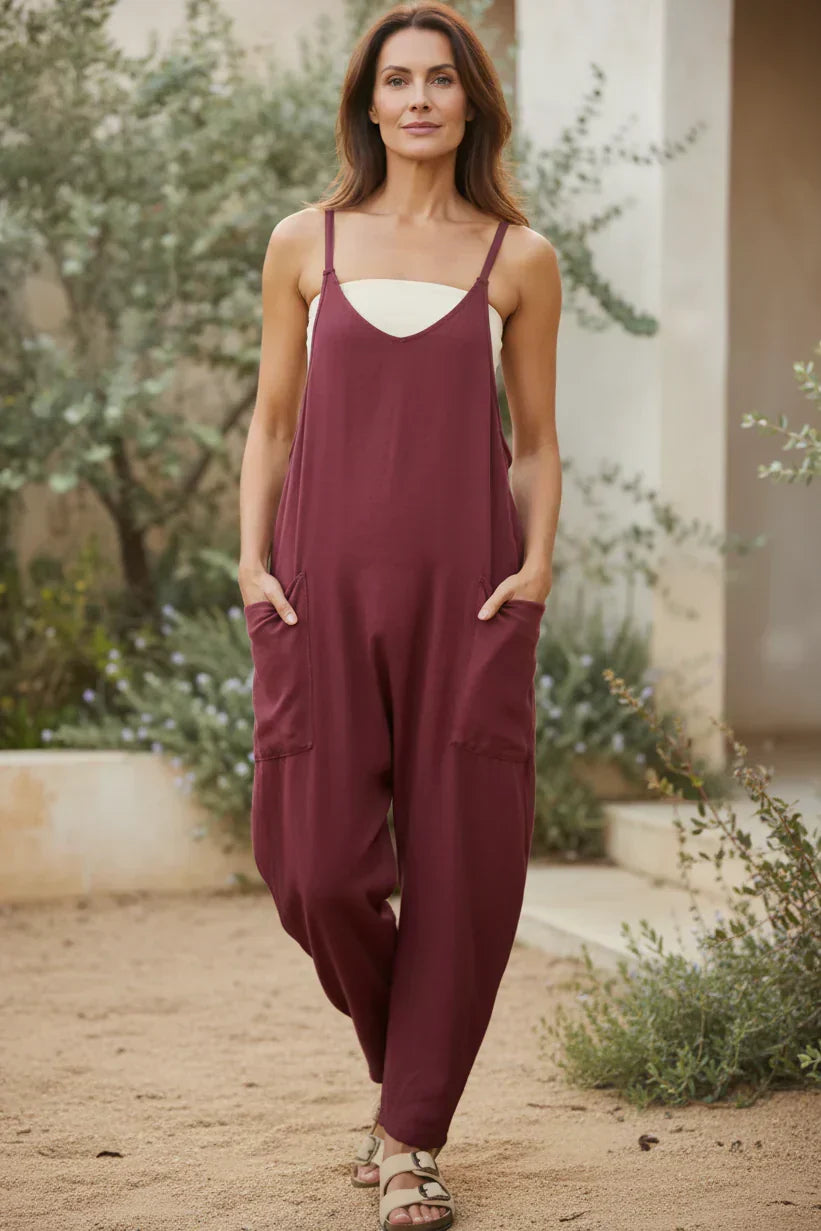 Jumpsuit dal taglio morbido con tasche