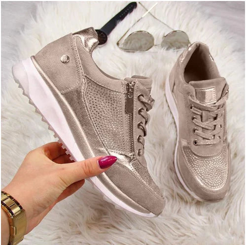 Sneakers casual con suola strutturata e ammortizzata