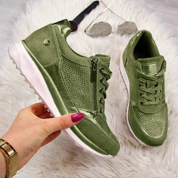Sneakers casual con suola strutturata e ammortizzata