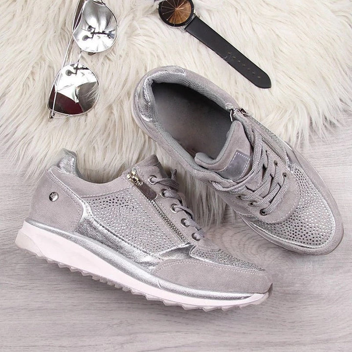 Sneakers casual con suola strutturata e ammortizzata