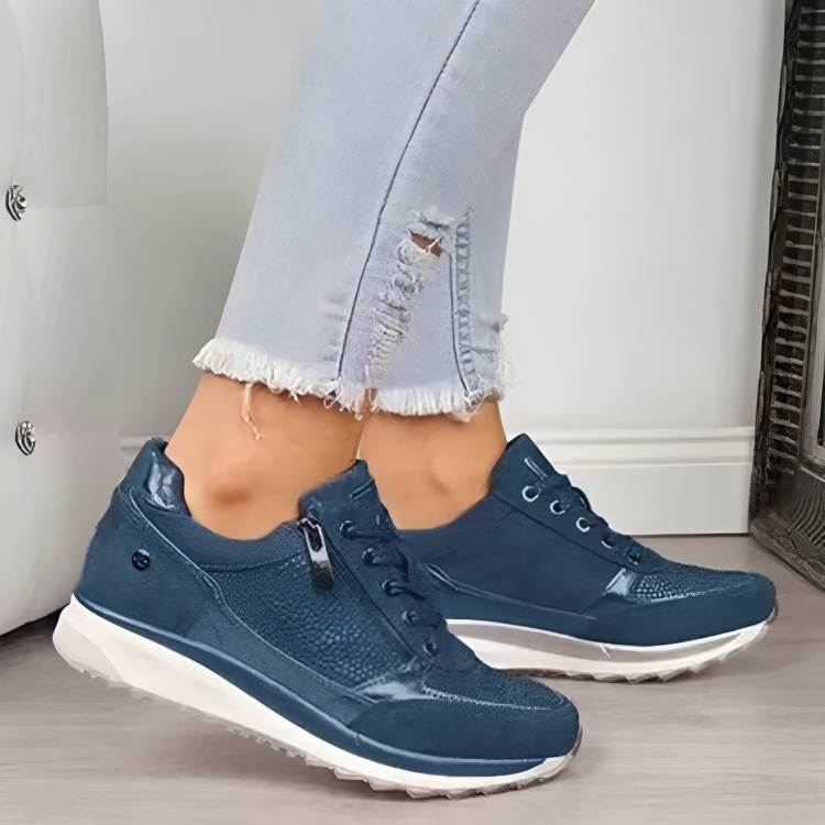 Sneakers casual con suola strutturata e ammortizzata