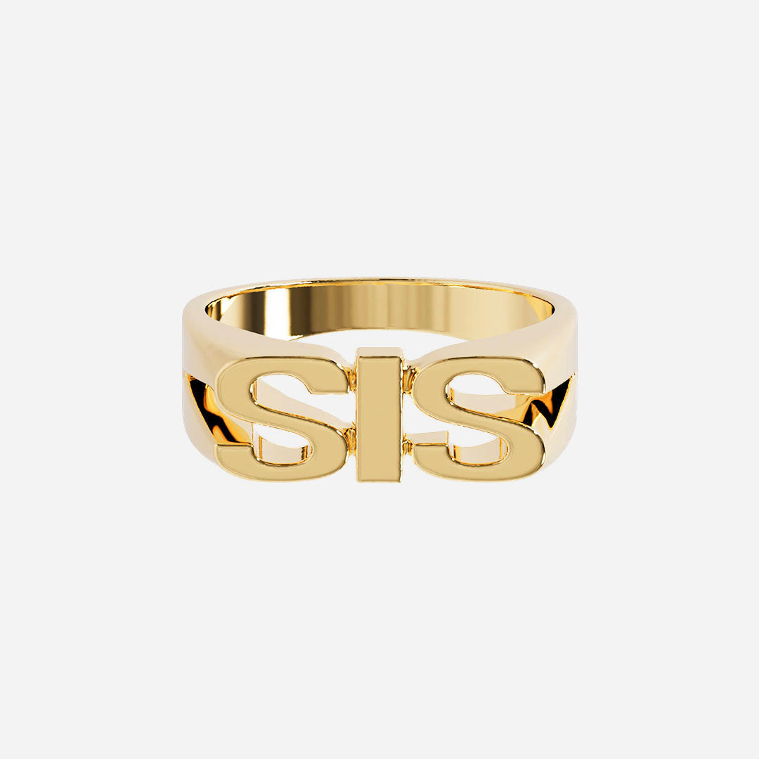 Anello con scritta SIS