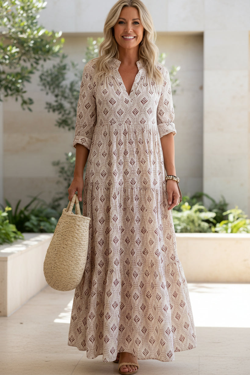 Abito lungo boho dalla linea fluida