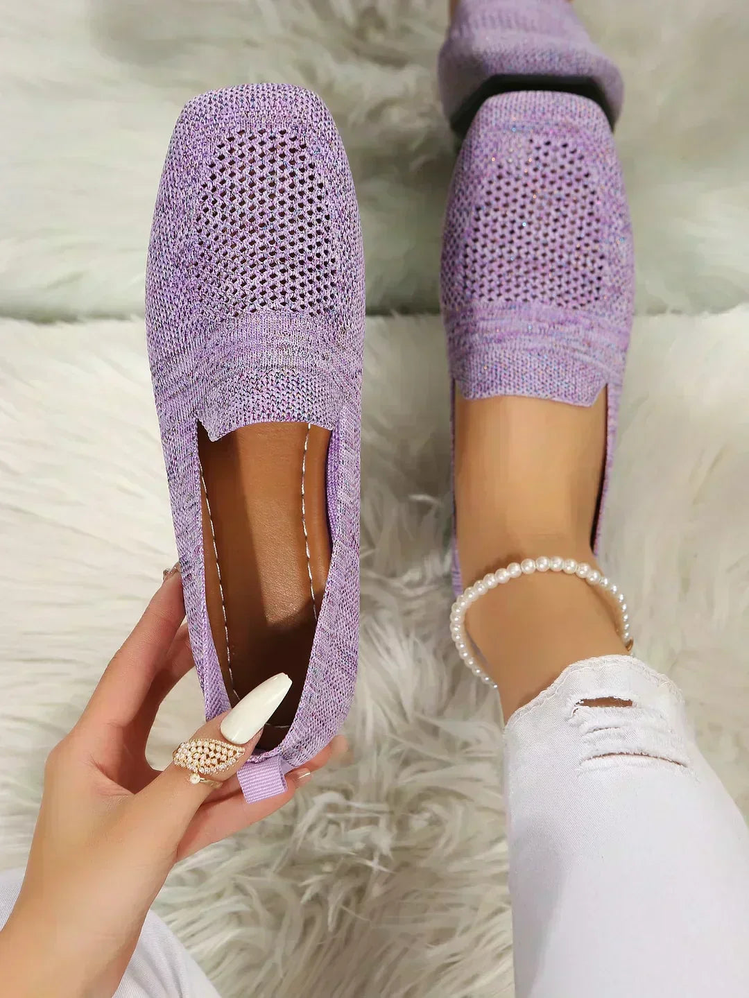 Scarpe slip on basse dalla linea affusolata