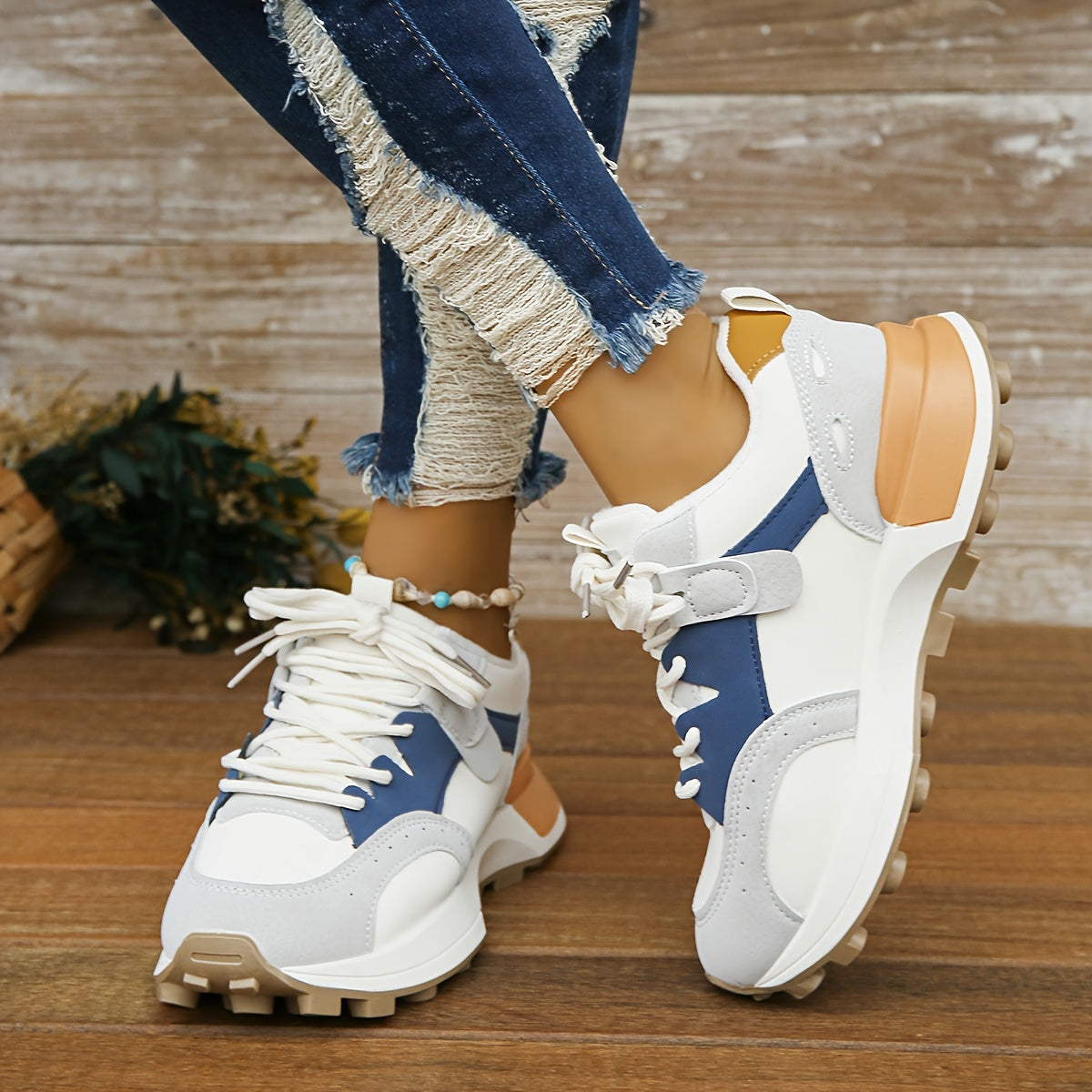 Sneakers casual dai toni estivi con suola ammortizzata