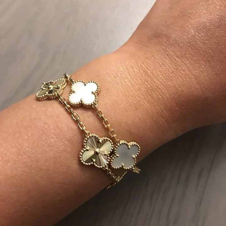 CLOVER | Armband Weiß