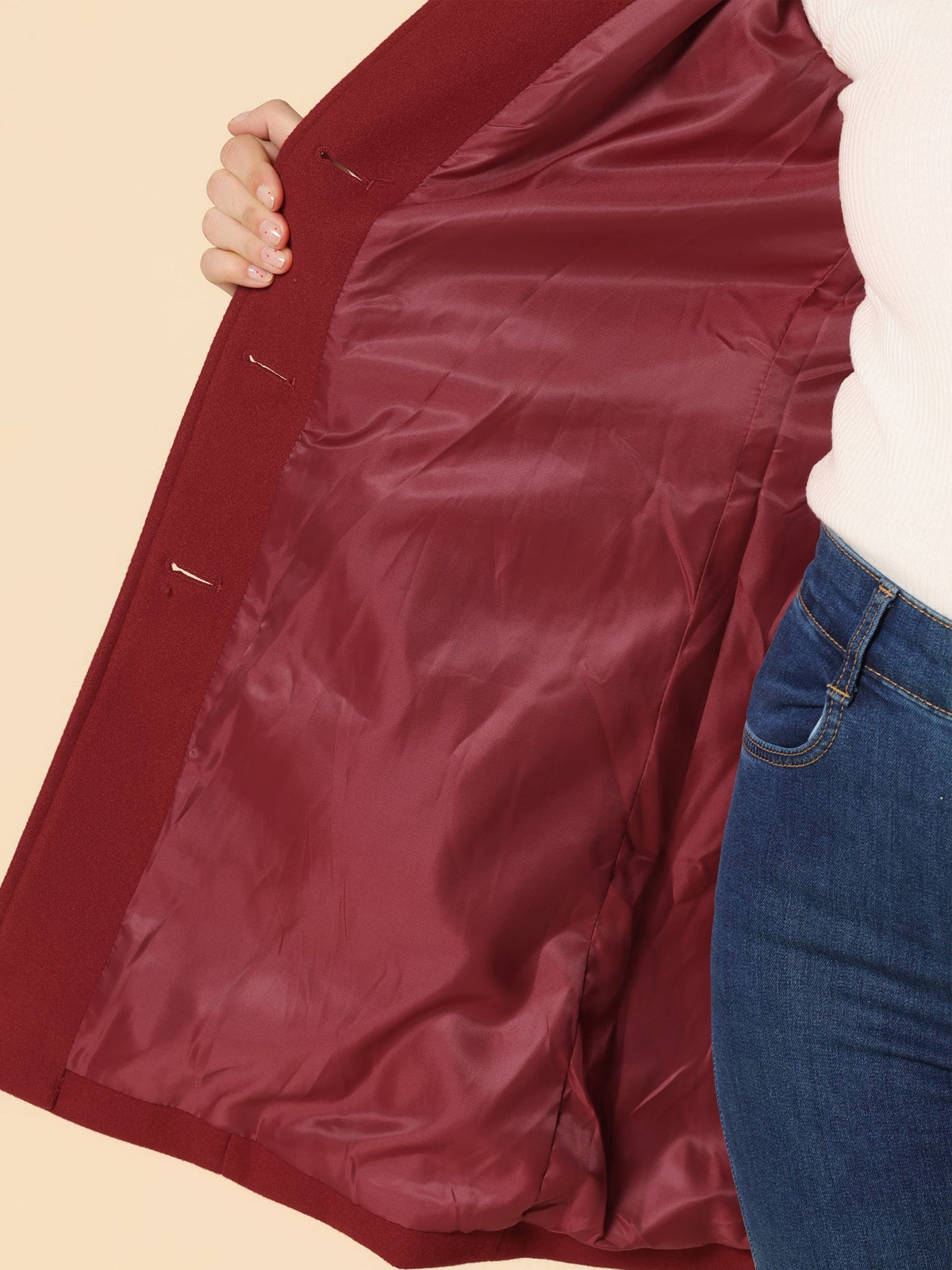 Cappotto con chiusura a bottoni
