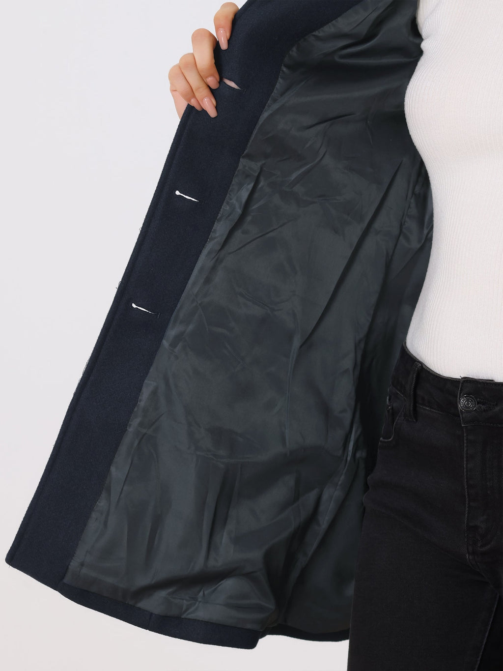 Cappotto con chiusura a bottoni