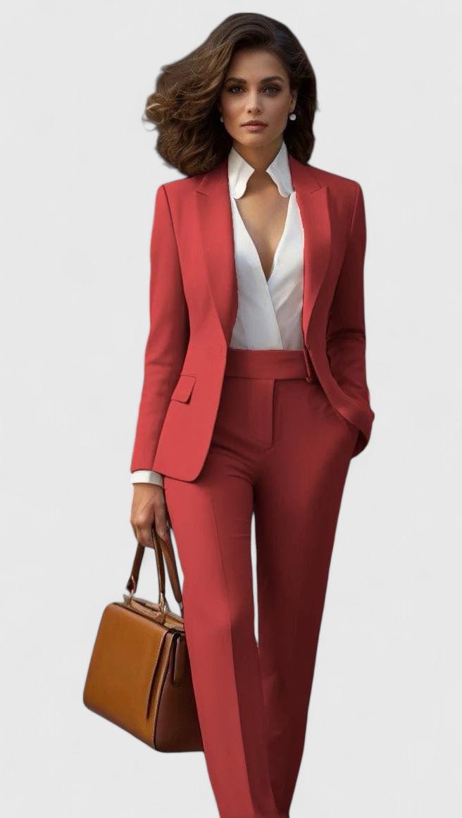 Blazer lungo sciancrato con revers