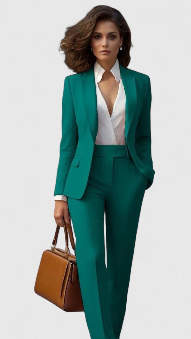 Blazer lungo sciancrato con revers