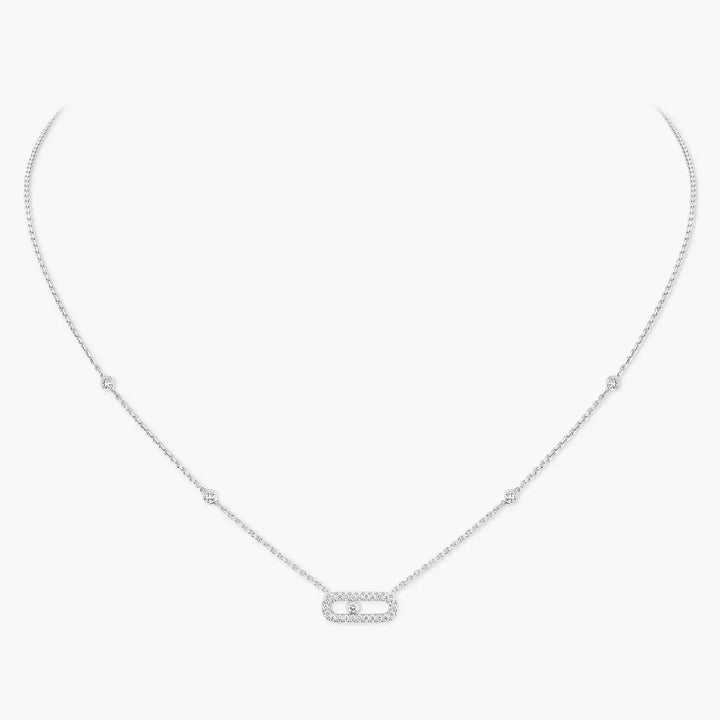 EXCLUSIVE | Halskette Mollyanne Diamanté Uno – Silber